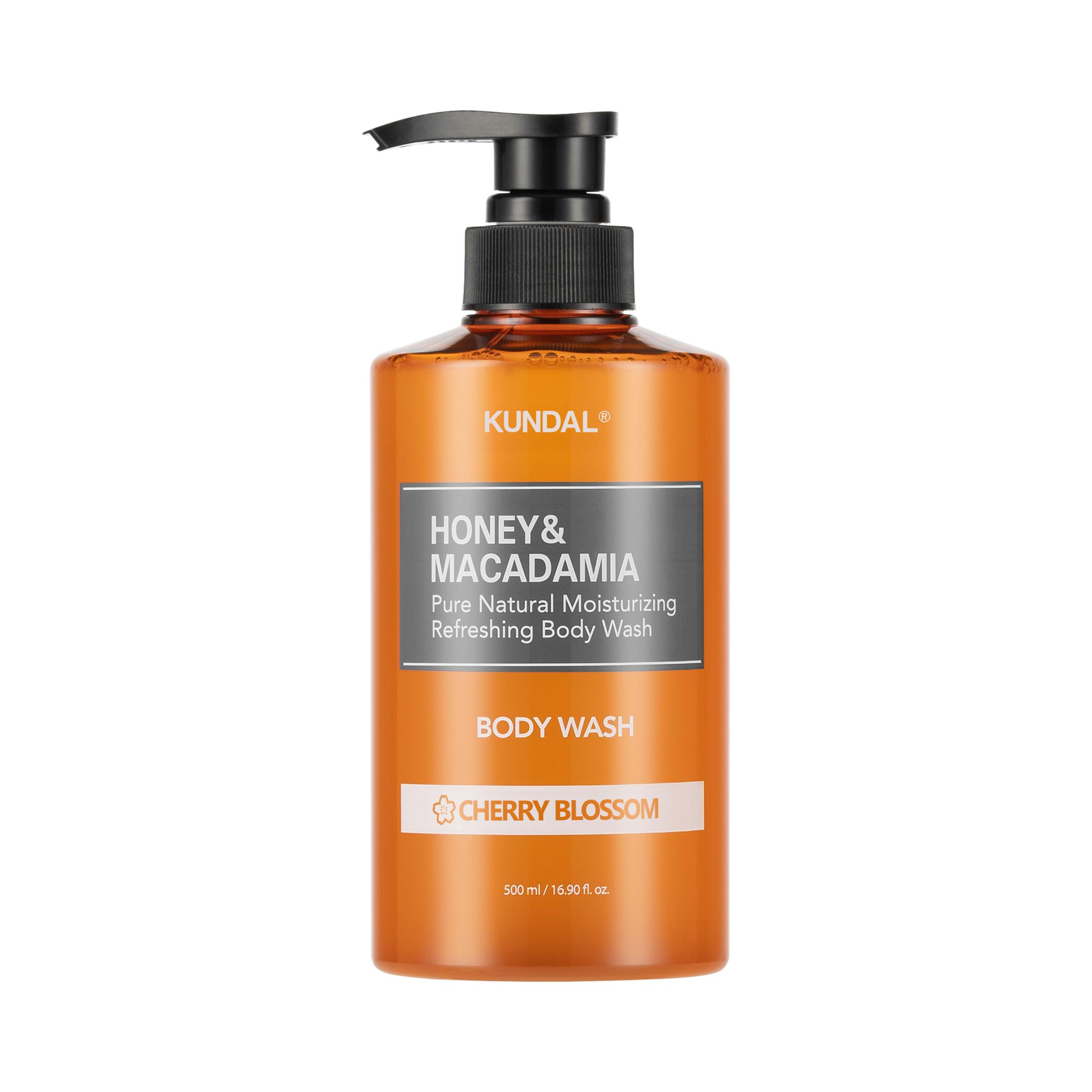 

Гель для душа Вишневый цвет Honey & Macadamia Body Wash Cherry Blossom Kundal 500 мл