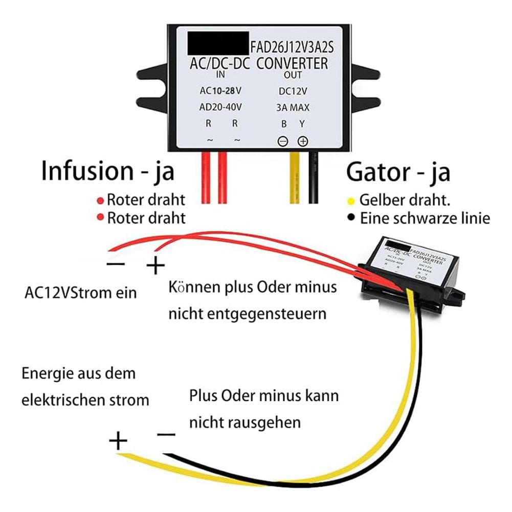 12V DC Power Supply AC-DC Current Converter 12v Ac Dc Current Converter Energy Saving Converter Dustproof Design