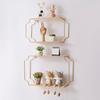 Storage Rack Wall Mounted Storage Holder No Drilling Anti-Rust Display Shelf for Living Room Bedroom Bathroom
