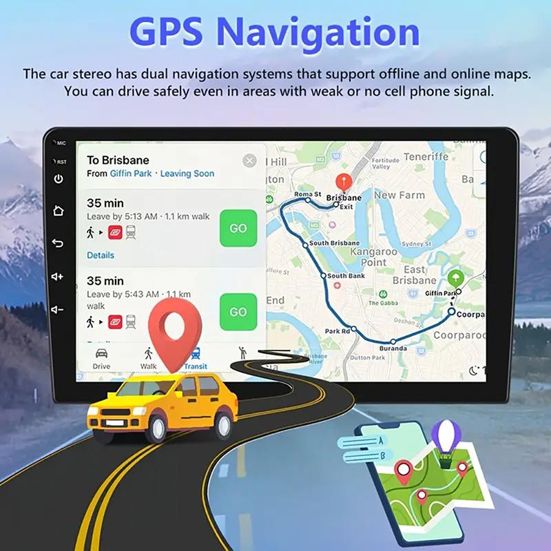 7"/9"/10" Universal Android 13 2Din Car Radio Autoradio 64G GPS Car Audio Carpaly Multimedia Player For Hyundai Nissan Toyota