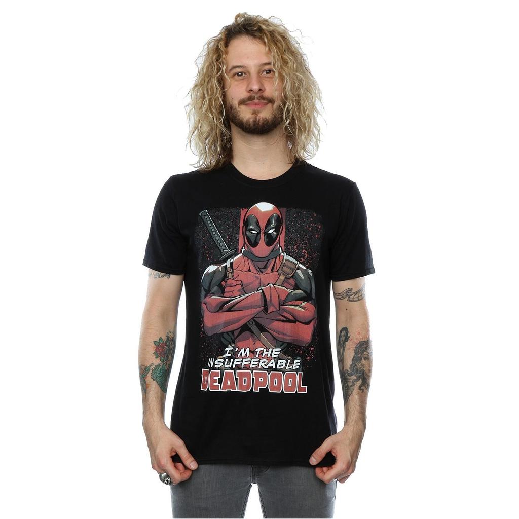 Marvel Mens Deadpool Crossed Arms T-Shirt
