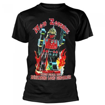 Rob Zombie Unisex volwassen Lord Dinosaur katoenen T-shirt