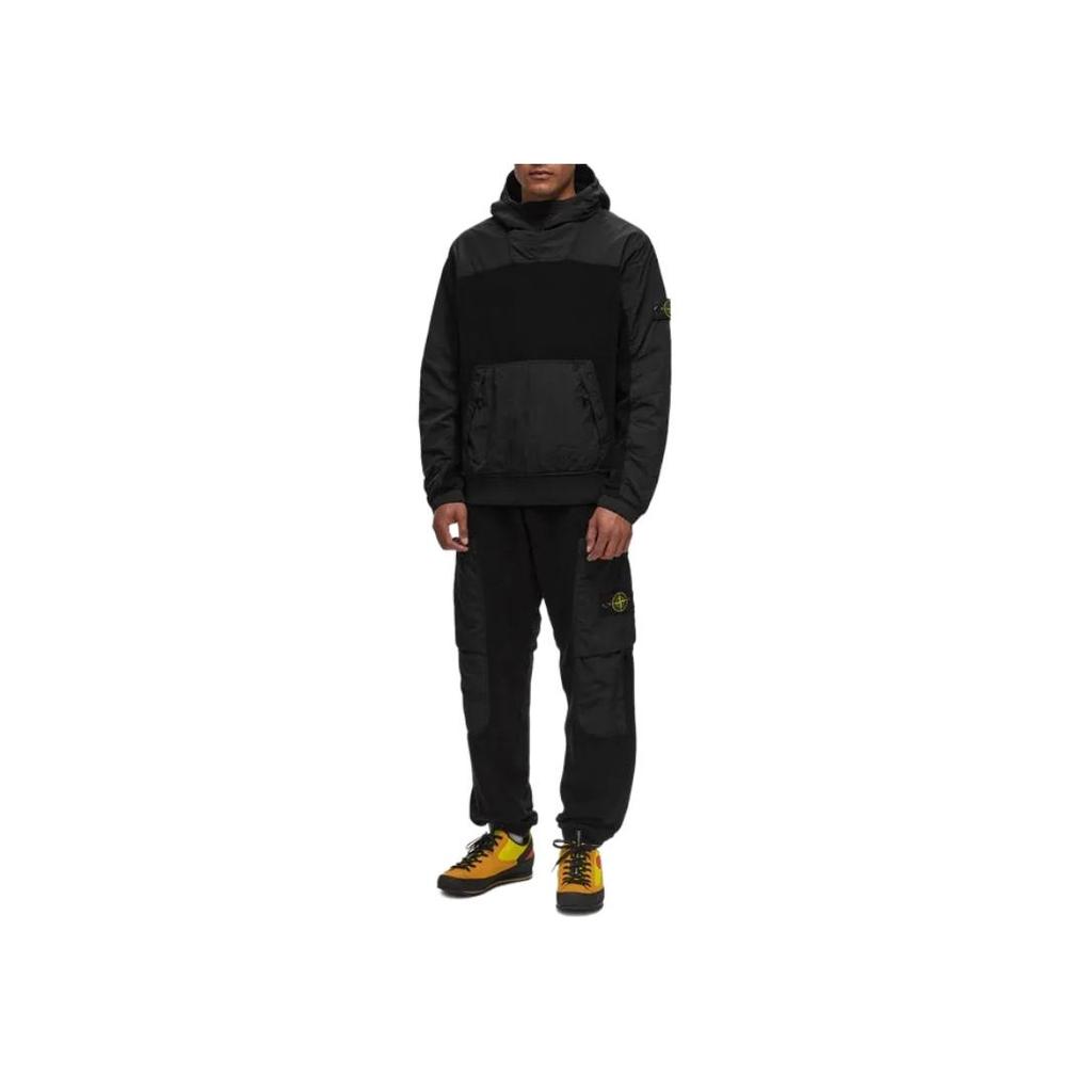 Stone Island Compass Badge Track Pants Black Men Bottoms 811562753-V0029