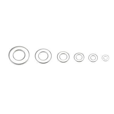 105-teiliges Sortiment an Unterlegscheiben aus Edelstahl 304, Dichtungssatz, O-Typ-Flachdichtring-Sortimentssatz (M3).