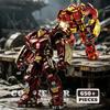 Iron Heroes Bricks Action Figures 3D Model MOC Mecha Robot Building Bricks Set Mech Warrior Assemble Puzzle Toys Adult Kid Gift
