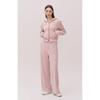 Huit Melange Velvet Wide Fit Banding Pants Htwpn5l05t