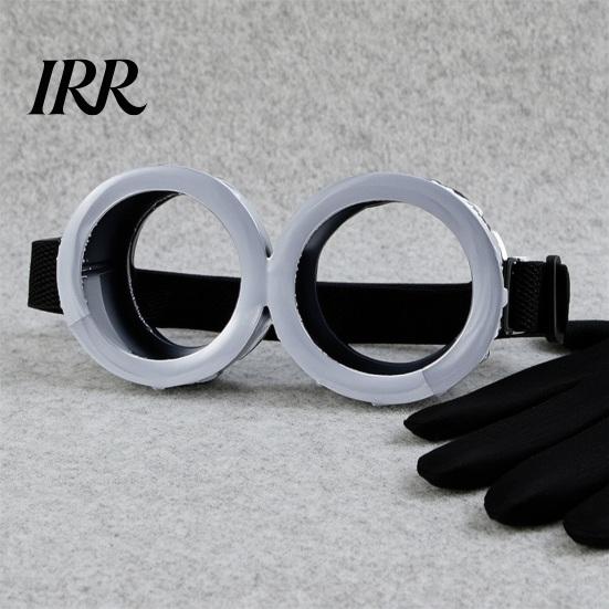 Retro Goggles Costume 3Pcs Halloween Accessories, Yellow Knitted Hat Steampunk Black Cosplay Gloves Adults Party Set for Men Women Immersive Effects