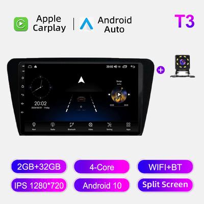 Car Radio Android Auto Carplay For Skoda Octavia 2014-2020 Multimedia Player Head Unit Stereo GPS Navigation BT WIFI 2+32GB