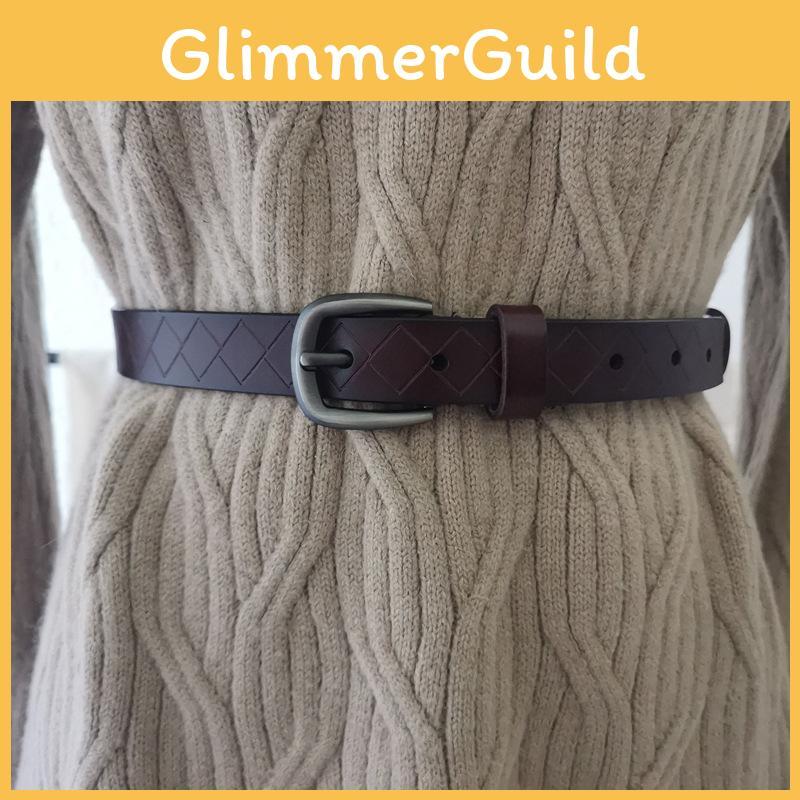Leather Womens Waist Belt For Dresses And Blouses With Metal Buckle For Fashion Forward Looks