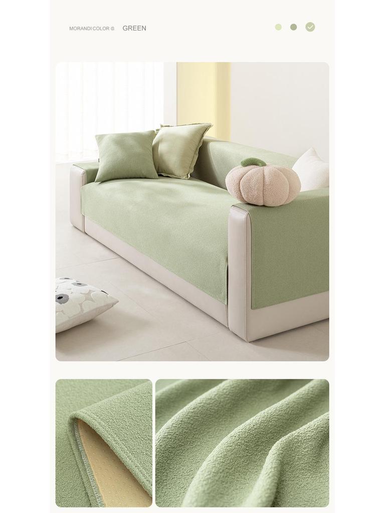 Universal Velvet Sofa Cushion: Non-Slip, Modern Seat and Backrest Cover for All Seasons.