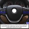 Levé pravé tlačítko knoflíku na volantu Multifunkční otočné krytky pro BMW řady 1 2 X1 X2 X3 X5 X6 F45 F15 F16 F25 F26