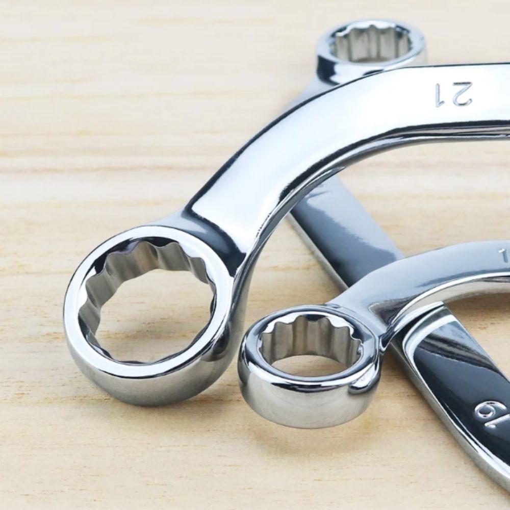 140-240MM Length Double Head Wrench 5Pcs Set Elbow Wrench Auto Tools S-Type Wrench  Auto Repair