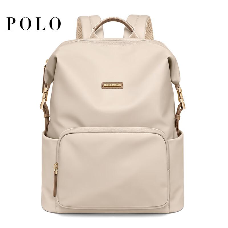 POLO Backpack for Women, Large Capacity, 14-Inch Laptop Bag, Student Schoolbag, Versatile Commuter Bag, Birthday Gift for Girlfriend