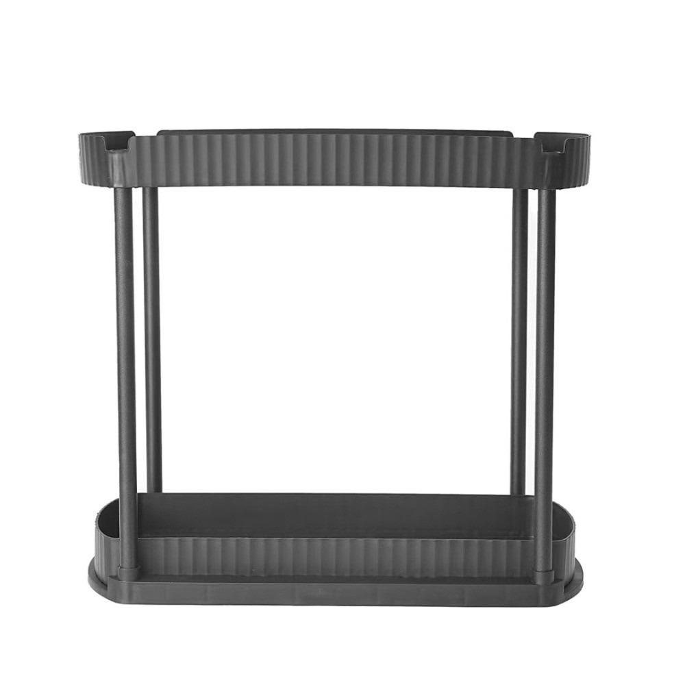 Versatile 2 Tier Under Sink Organizer Pull Out Stable Storage Rack Multi-Purpose Sliding Out Drawers for Bathroom Kitchen