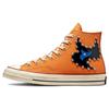 Come Tees X Chuck Taylor All Star 1970s Trendy Casual High-Top Espadrilles Unisex Bright Orange