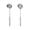 304 Stainless Steel Skimmer & Ladle Set with Stand-Up Hollow Handle for Kitchen Cooking