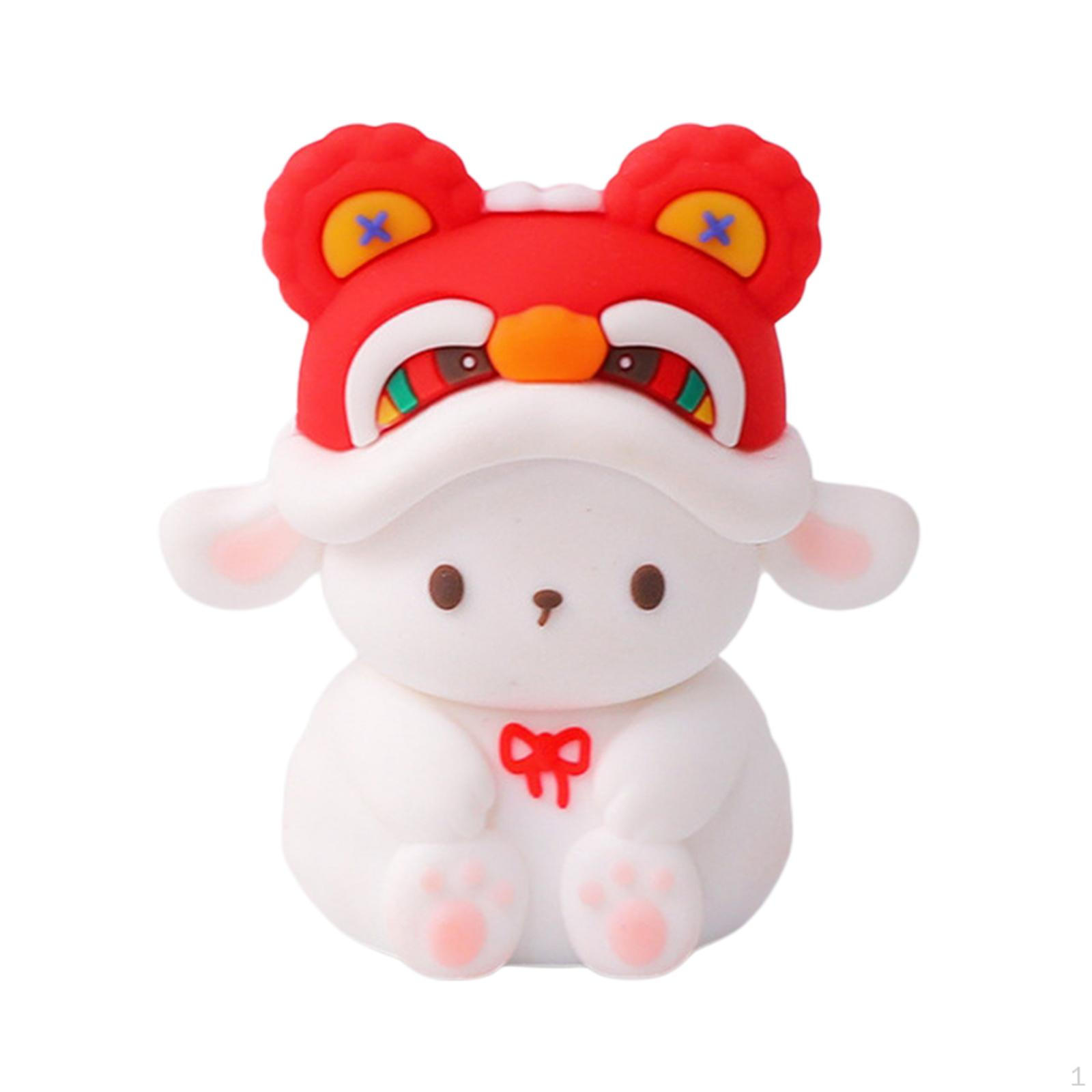 

Lovely Doll Animal Figurine Small Figure Sculpture Statue Kids Toy Ornament for Home Desktop