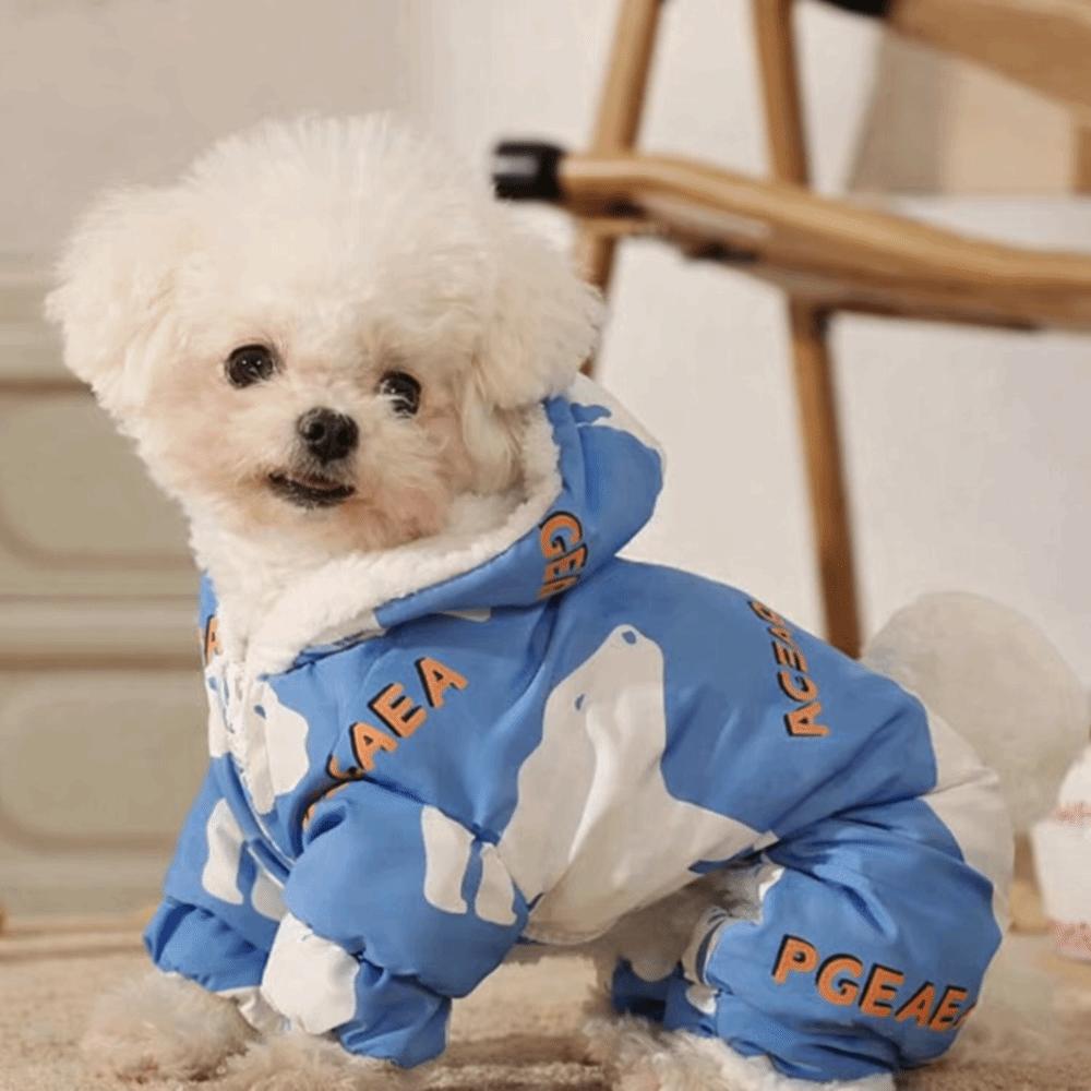 Anti-Shedding Dog Winter Clothes Splash-proof Pet Outdoor Clothing Four-legged Clothing Daily Walk
