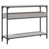 VidaXL Console Table with Shelf Sonoma Grey 100x29x75 Cm 837720