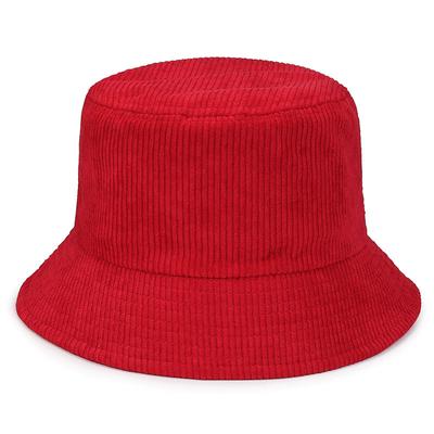 Simple Women Autumn Winter Retro Corduroy Bucket Hat Designer Streetwear Fisherman Caps Hats Beach Cap Outdoor Unisex Panama Hat