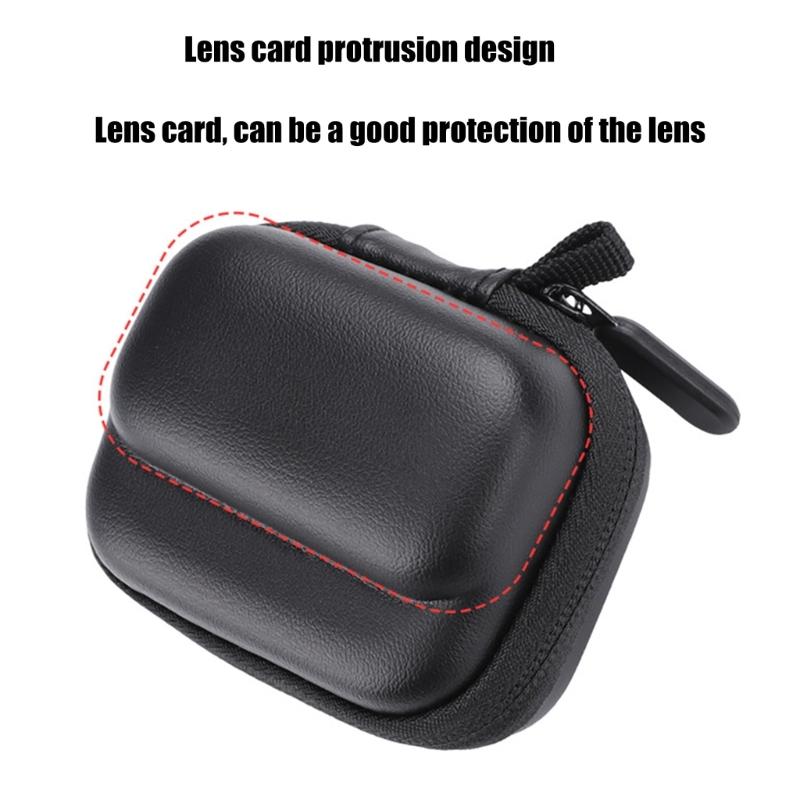 Lightweight Camera Case for 360 GO 3/GO 3S, Waterproof EVA Storage Bag With Secure Lens Slot (Black)