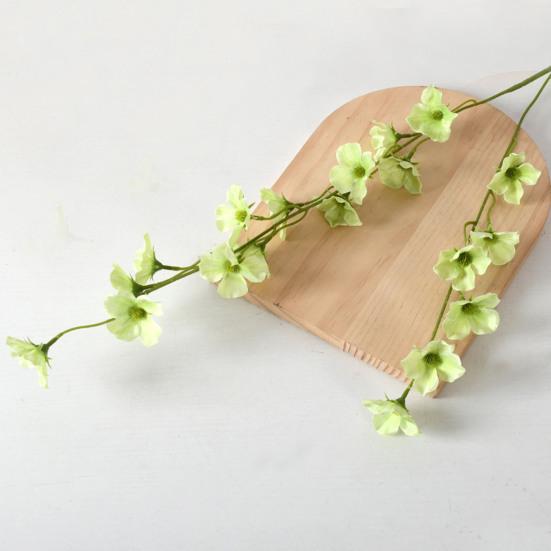 Artificial Crabapple Blossom Stem Realistic Faux Begonia Vine Branch Long Stem Fake Flowers for Spring Summer Indoor Wedding Home Table Centerpiece