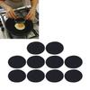 10Pcs Round Barbecue Grill Mat PTFE Reusable Non Stick High Temperature Resistant Fryer Mat for Fryi