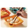 Japanese Creative Plastic Dinner Set: Dumpling, Fried Chicken, & Dipping Sauce Plates with Vinegar Dish