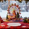 Christmas Ferris Wheel Ornament 2D Acrylic Ferris Wheel Shelf Holiday Statue For Home Holiday Party Desktop Christmas Decoration