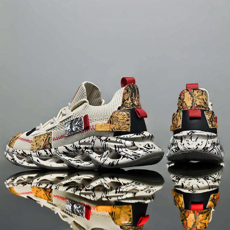 Fashion Size 41 School Sneakers Vulcanize Green Shoes Men Man Fashion Sports Styling Shoses Designer Shoose Vzuttya