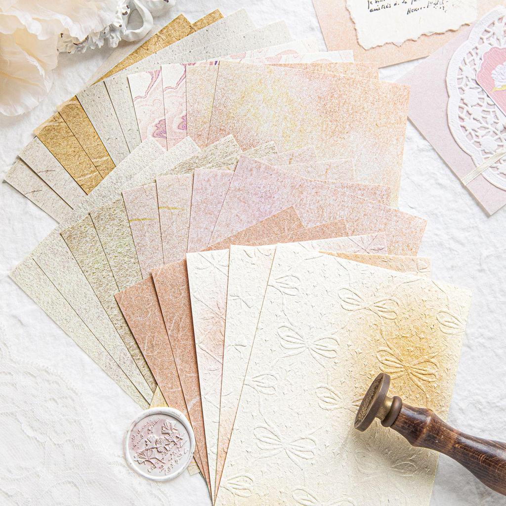 Momo Kunstdruckpapier - Farbe Blush Serie Dekorative Aufkleber (Set mit 23 Stück, 4 Designs)