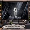 Wall Hanging Tapestry Custom NameKenworth Pattern Personalized Printed Fabric Wall Decor