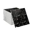50pcs/100pcs Self-Adhesive Wall Stickers Glossy Marble Pattern Imitation Tile Peel Stick Waterproof Living Room Kitchen Bathroom
