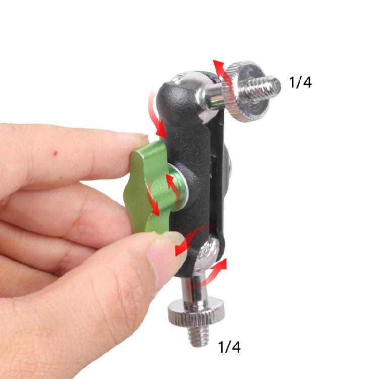 AntiRust 1/4 20 Male Male Threaded Adapters Ergonomic Knurled Grip Design for Stabilizing Camera Cage Microphones Mounts Monopods