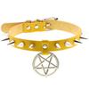 Spike Choker Necklace for Women Goth Pentagram Necklace Emo Neck Strap Cosplay Chocker Gothic Accessories