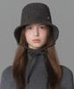 Hwaiteusaenjeu Checked Wool Variant Bonnet Hat Herona (4 Colors)