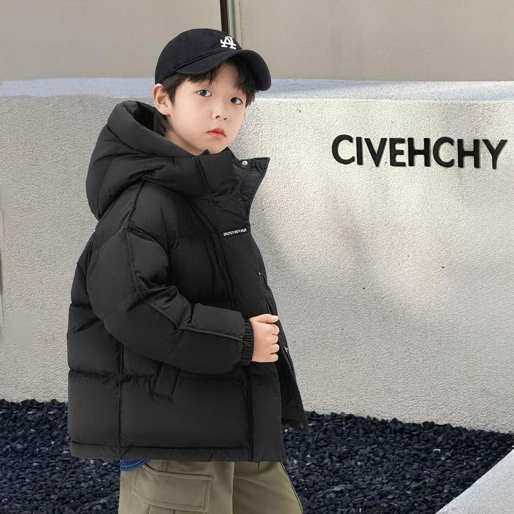 2025 New Kids' Thick Warm Down Jacket - Korean Style for Boys and Girls