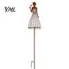 Decorative Metal Plant Trellis Elegant Lady Garden for Climbing Plants, Weatherproof Support Stake, Outdoor Landscaping Accents Woman Silhouette Patio