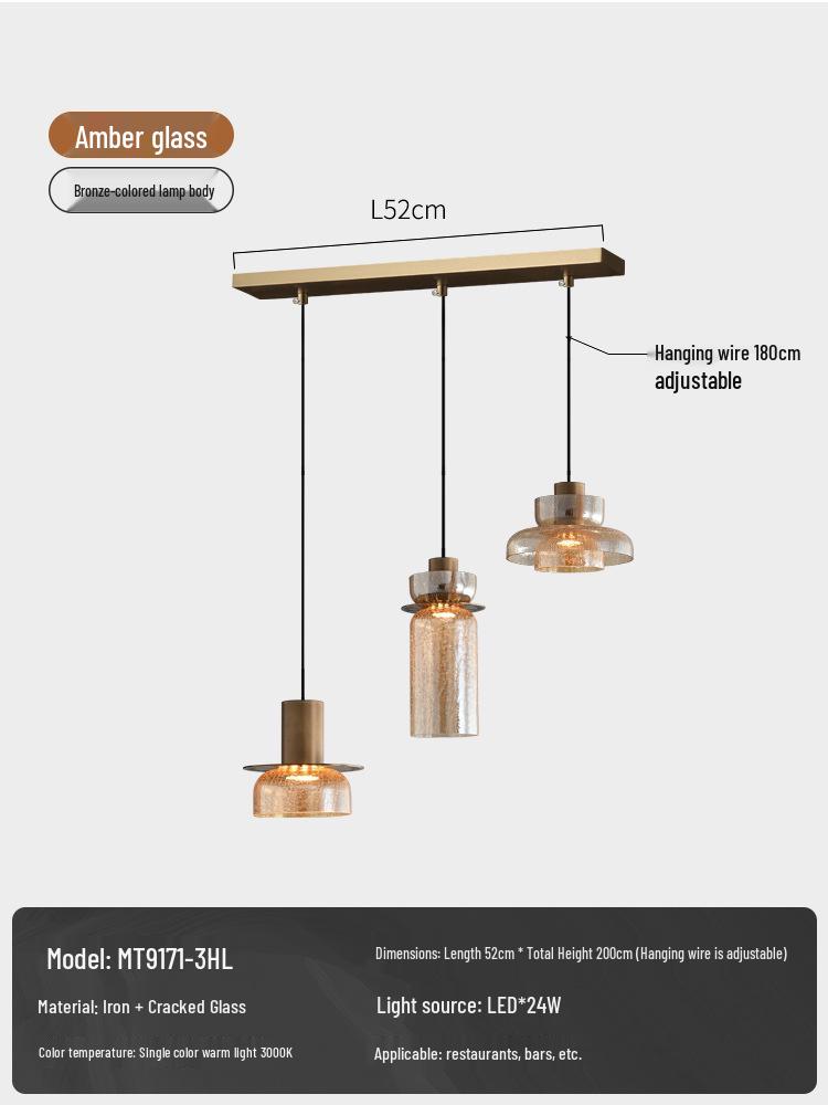 Retro Luxury Bedside Pendant Lamp - Designer Wall & Bar Counter Lighting