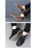 Autumn & Winter Men's Korean Style Genuine Leather Slip-On Sneakers - Breathable, Non-Slip, Versatile Casual Shoes