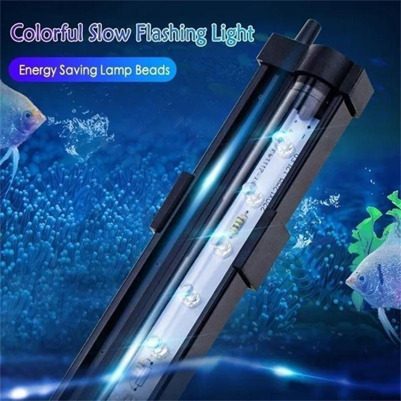 15/25.5/35.5/45.5cm Aquarium LED Bubble Light Colorful Light Color Changing Light LED Diving Light Fish Tank Light Submersible Light
