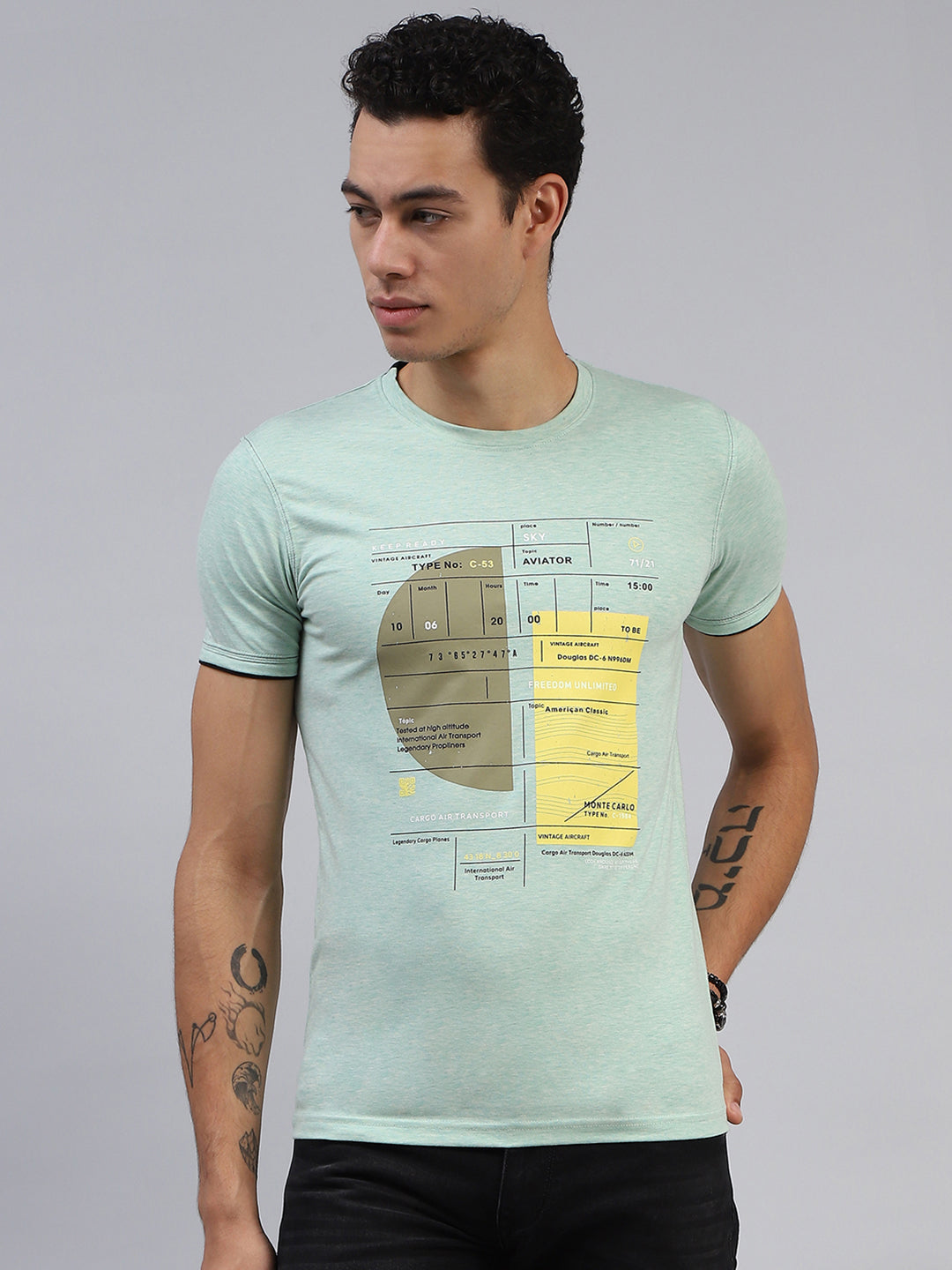 Monte Carlo Men Smart Fit Green Tshirt XL зелёный