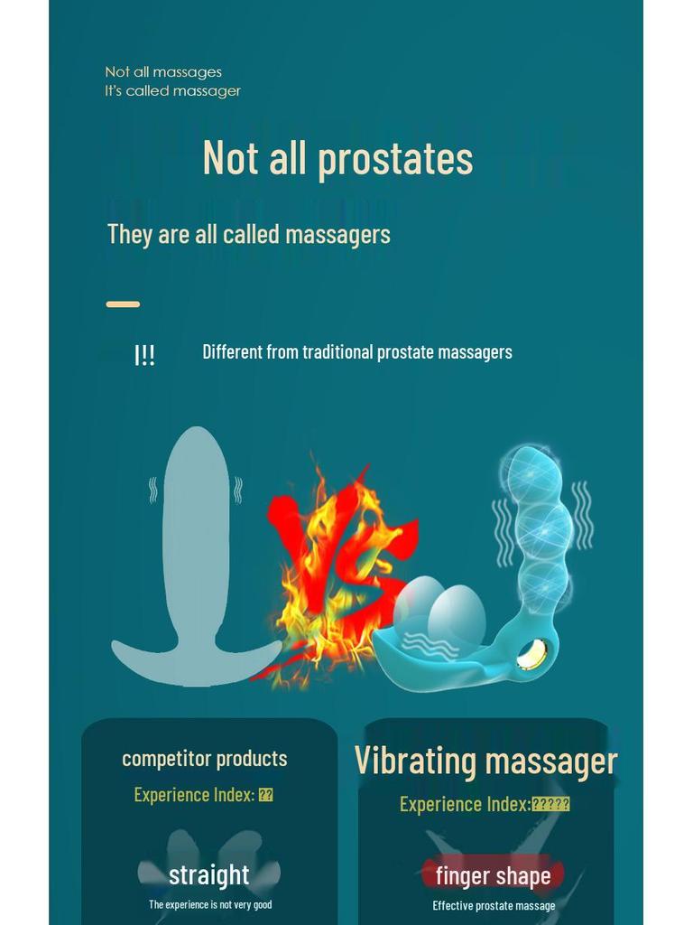 Masaj Vibrator cu Telecomandă pentru Prostata și Anal, Unisex, Model Păstaie de Mazăre