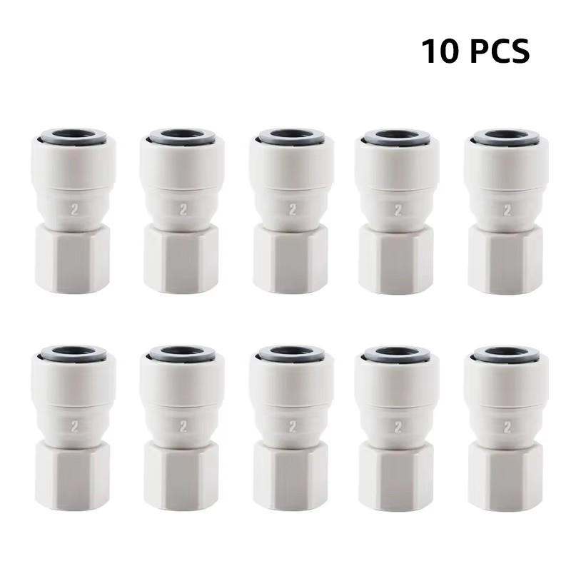 Kunststoff-Schnellverbinder, 3/8" X 7/16" FFL Steckfitting für 9,52mm Schlauchleitung, Heimbrau-Schnellverbinder für Ball Lock Bierdispenser
