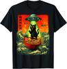 Alien Ramen Cat UFO Japanese Retro Art Gifts Men T-Shirt