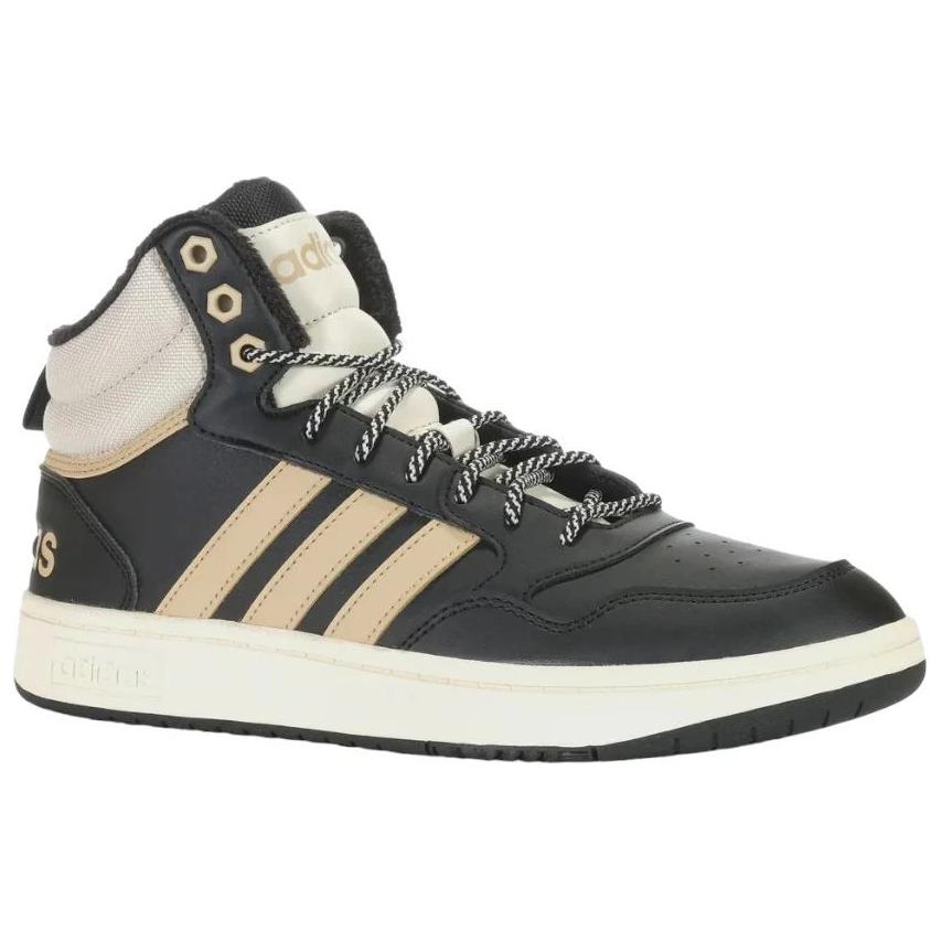 Adidas Hoops 3.0 Mid Winterized Classic Fur Lining Core Black Magic Beige Wonder White IG7927