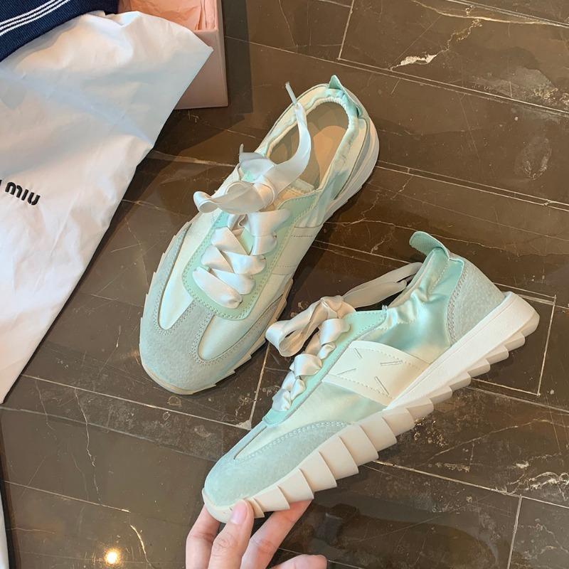 Studiolee Ballet Soft Sole Splicing Satin Versatile Sports Casual Shoes Women's Summer