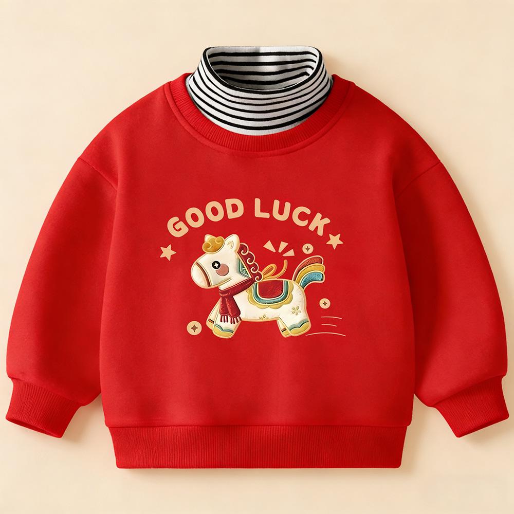 Kinder Kapuzenpullover & Oberteil mit Fleece-Futter, Herbst/Winter Kollektion 2025, Kleine bis mittlere Größen