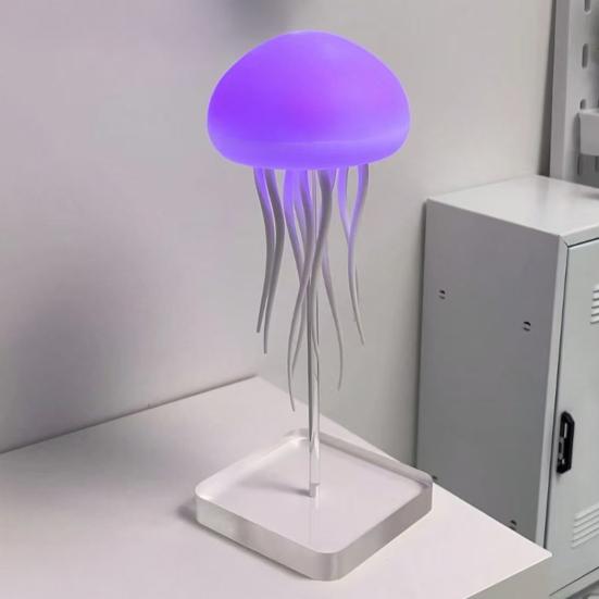 Floating Jellyfish Lamp Voice And Sound Activated Night Light USB Rechargeable Color Changing Ocean Mood Light