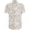 Mens Floral Short-Sleeved Shirt